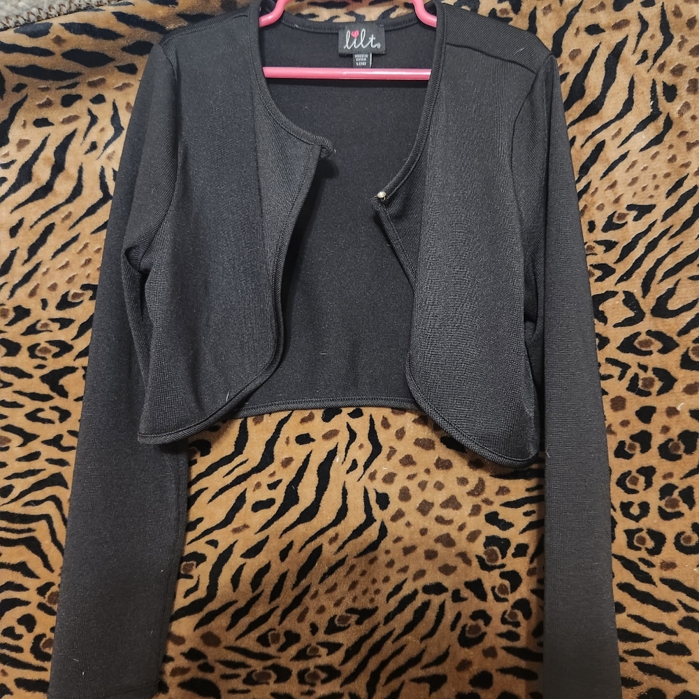 Cute black jacket girls